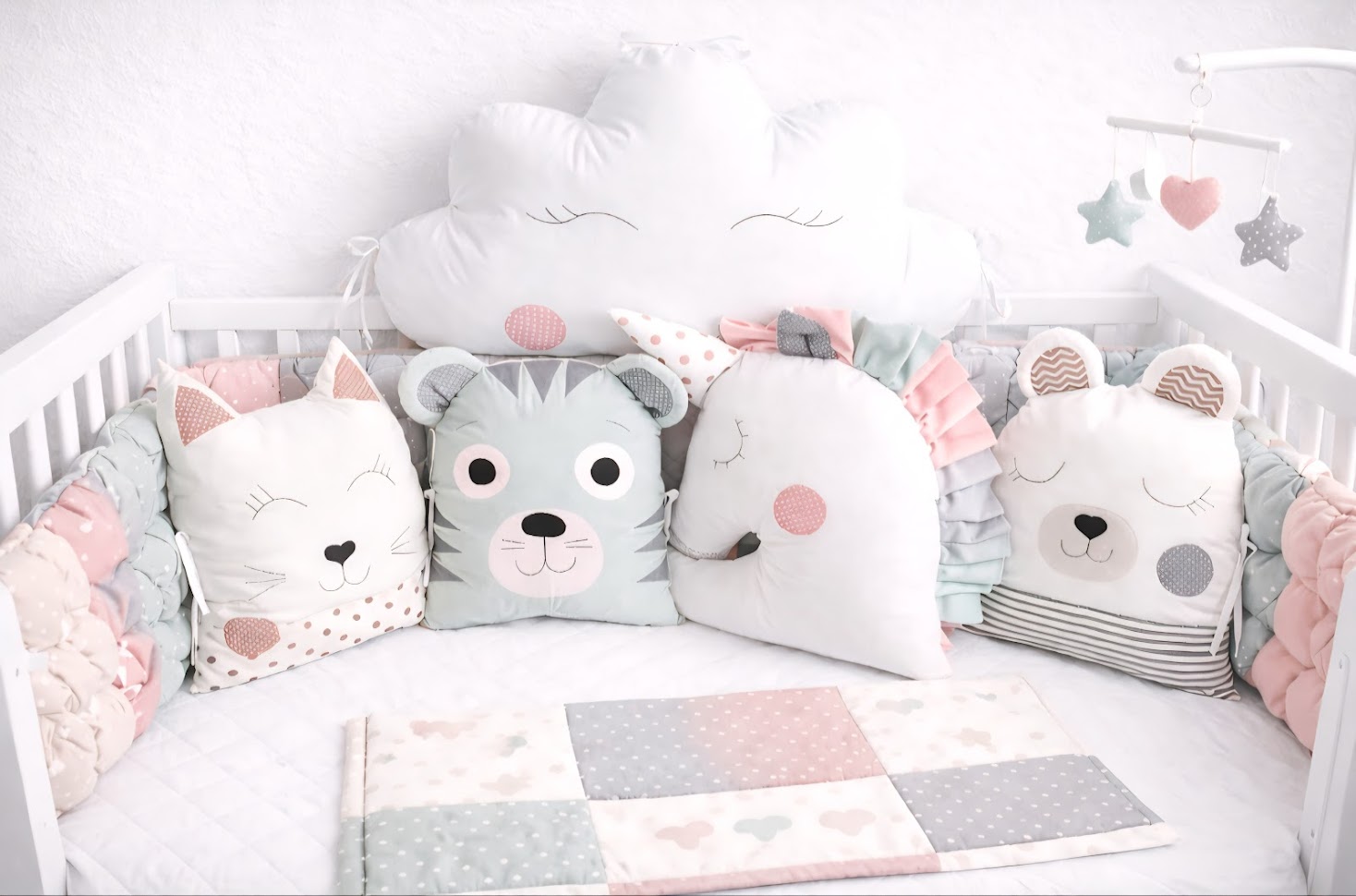 Zvířátkový mantinel MimiMe – bezpečná ochrana miminka (5 dílů)