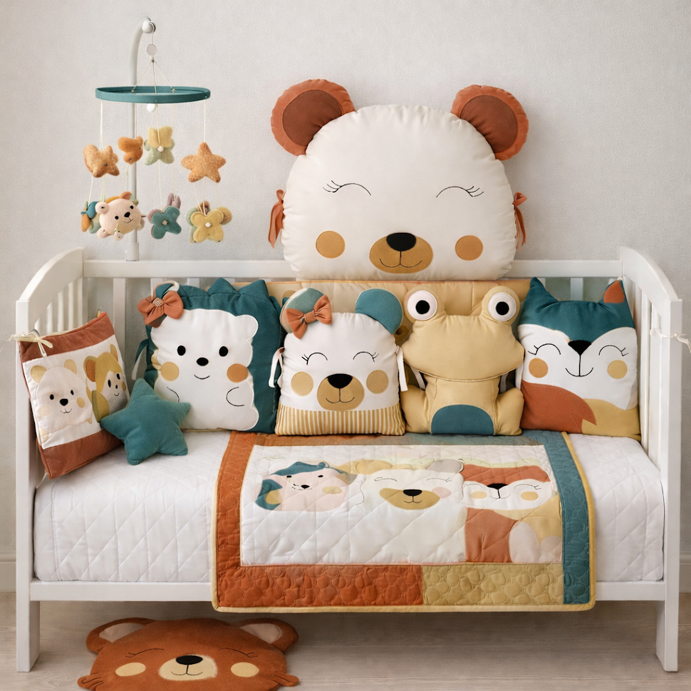 Zvířátkový mantinel MimiMe – bezpečná ochrana miminka (5 dílů)