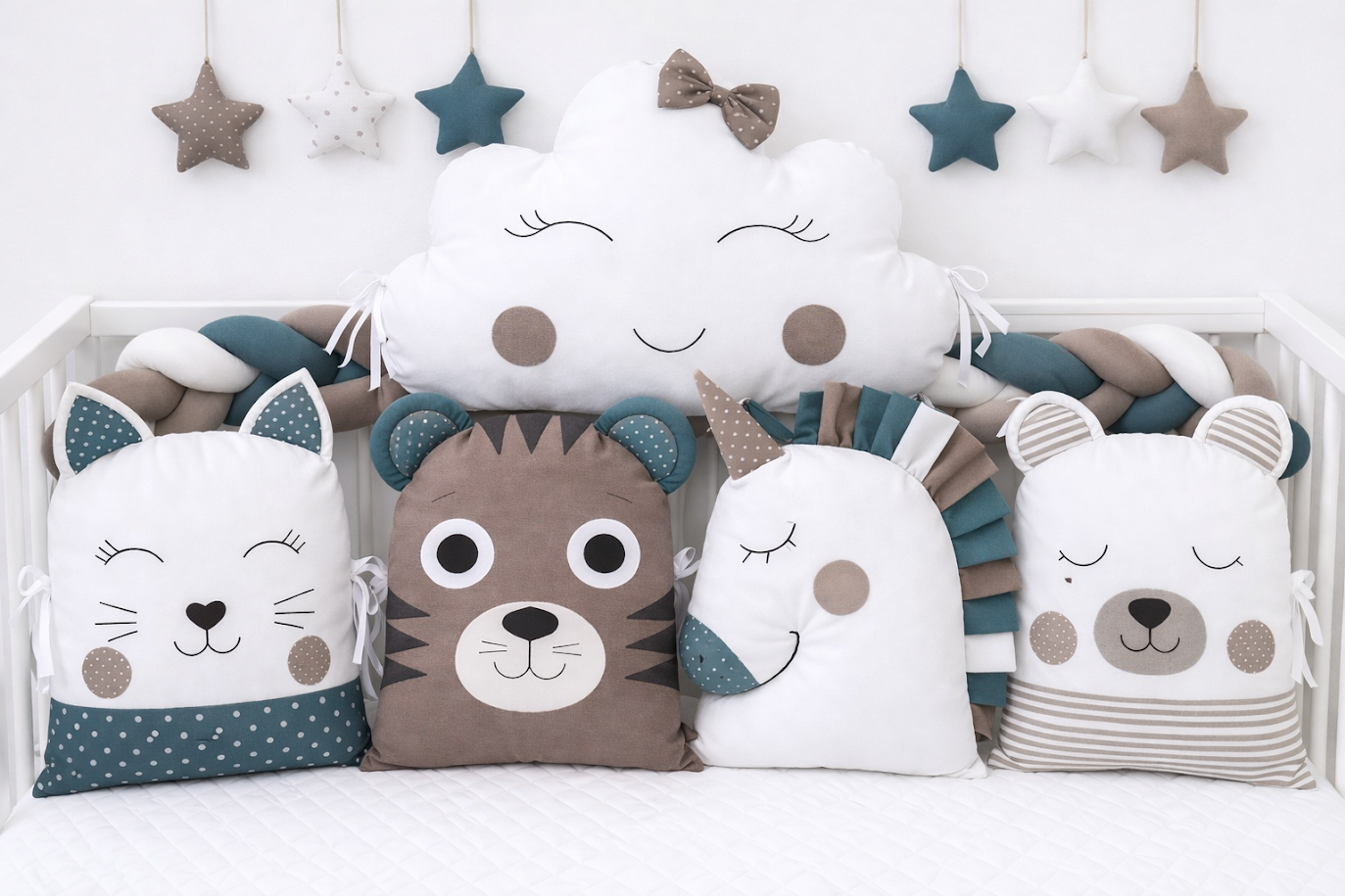 Polštářkový mantinel Mimime: Bezpečí a hravost v každém detailu